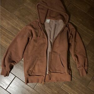 TNA Cozy Boyfriend Hoodie- Teddy Brown